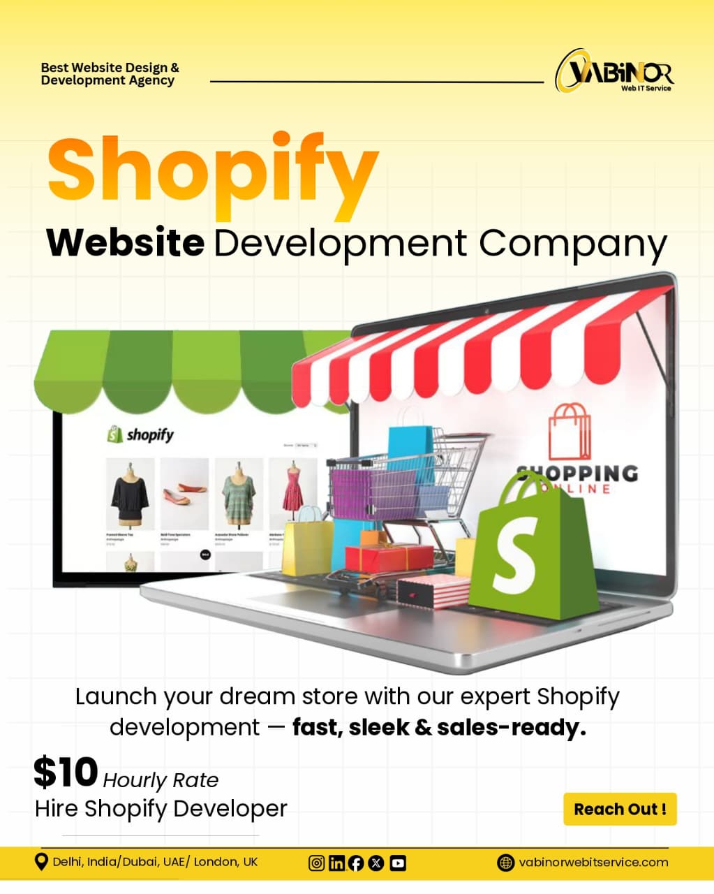 Best Shopify Development Company - Hire Shopify Developer