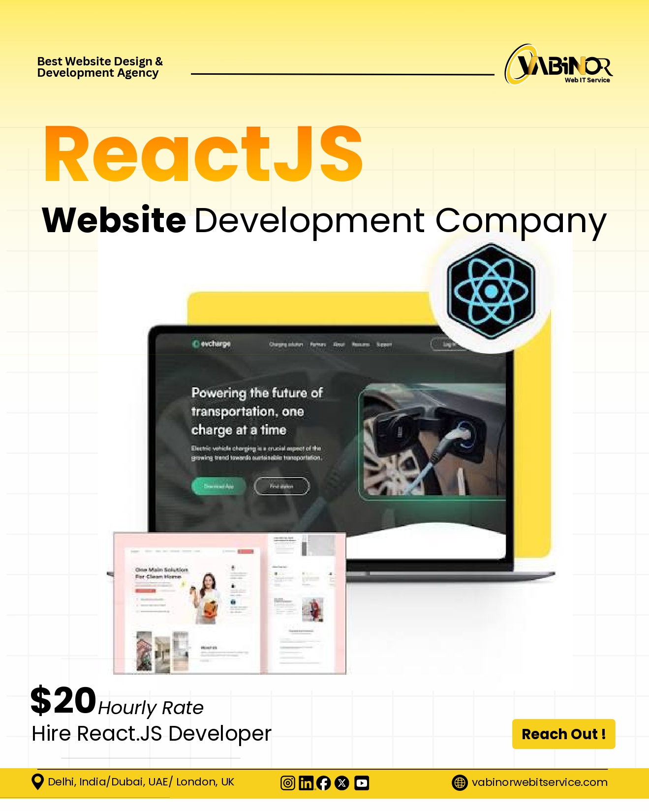 React.js website develpment company in Delhi-HIre React.js developer